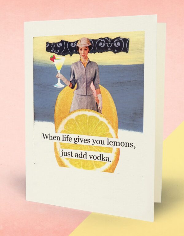 Life Gives Lemon Greeting Card Image