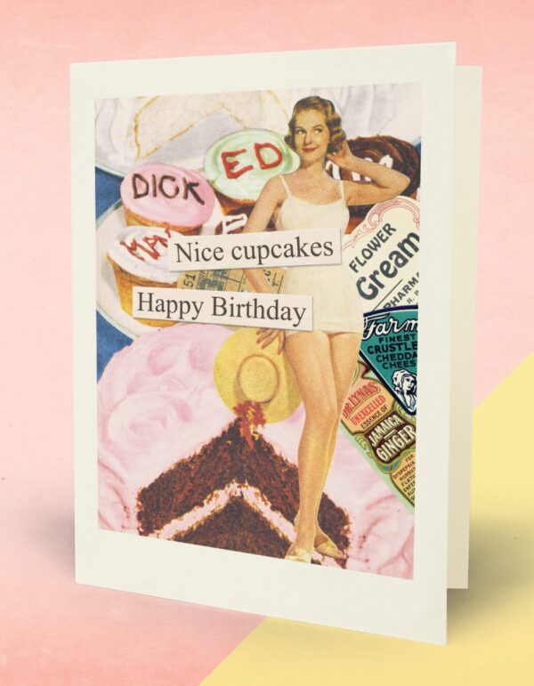 Cover image of greeting card, "Nice Cupcakes"