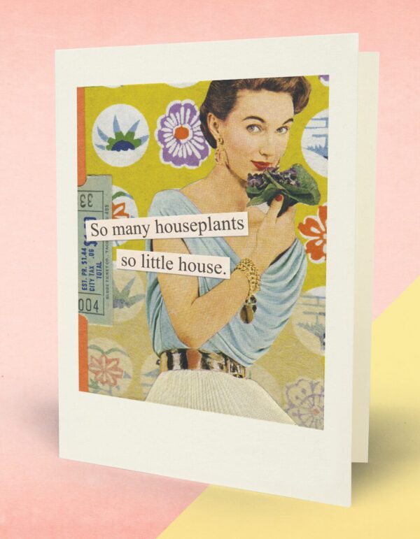 Cover image of greeting card, "Houseplants"